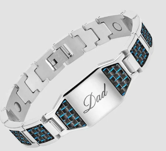 personalized men magnetic bracelet