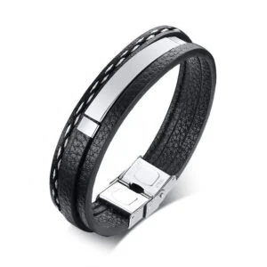 custom men leather bracelet